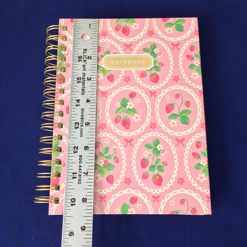 Clementine Spiral Notebook ~ Wild Strawberries